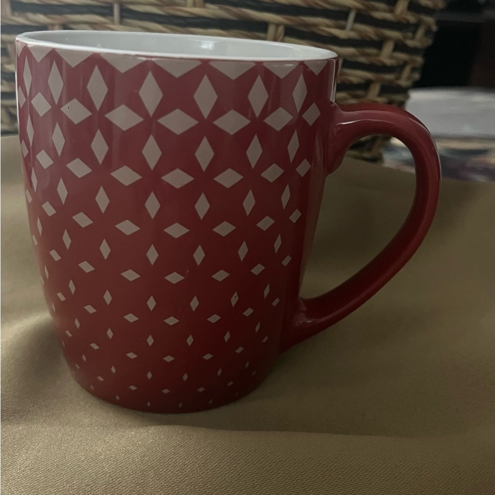Geometric Red Mug - Picture 1 of 5